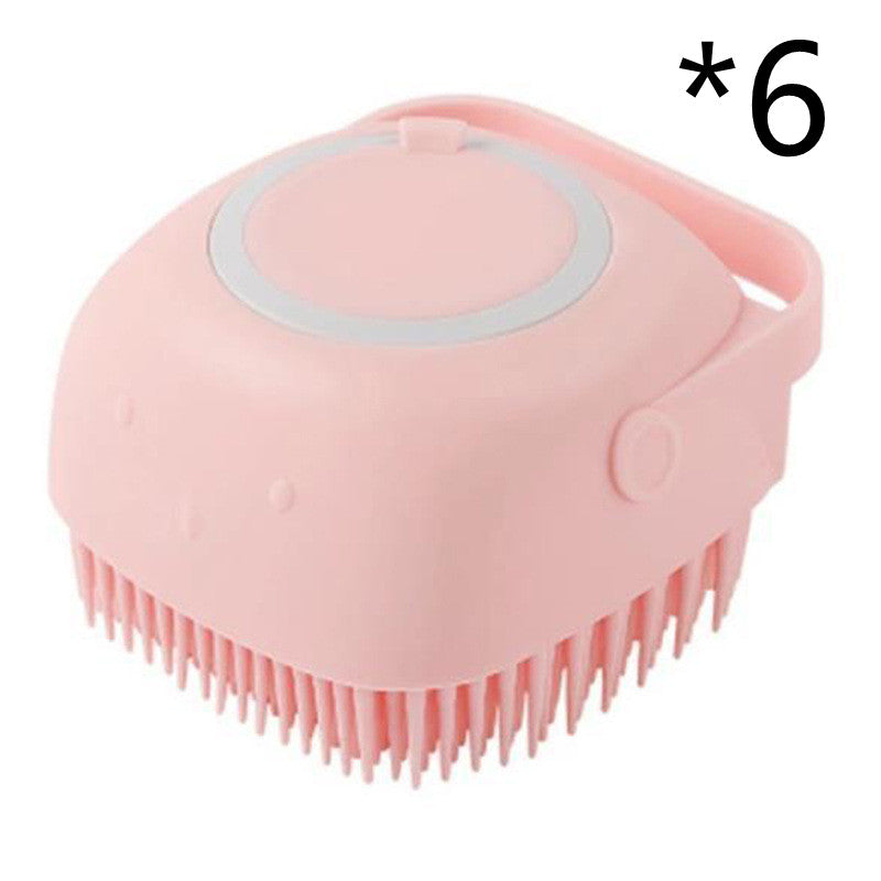 Silicone Dog Bath Massage Gloves Brush Pet Cat Bathroom Cleaning Tool
