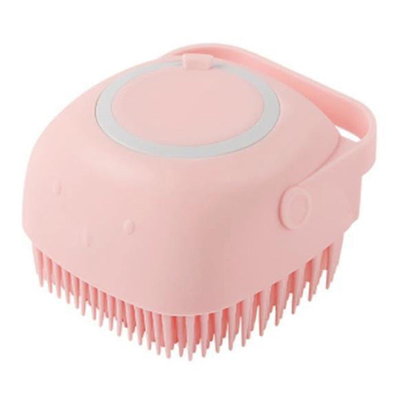 Silicone Dog Bath Massage Gloves Brush Pet Cat Bathroom Cleaning Tool