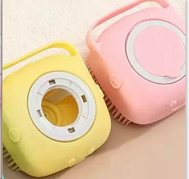 Silicone Dog Bath Massage Gloves Brush Pet Cat Bathroom Cleaning Tool