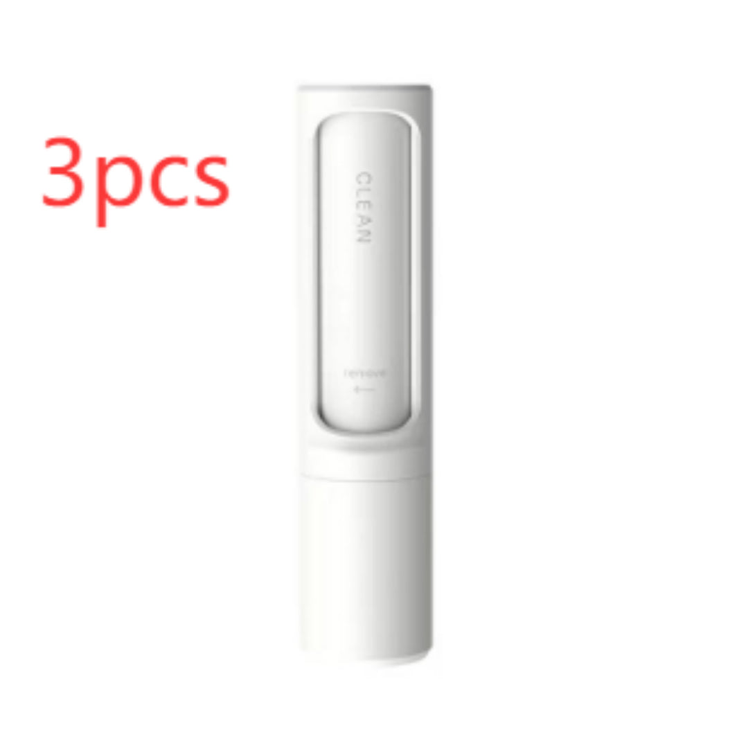 2-1 Reusable Pet Hair Remover Brush Lint Roller Portable Effective Self Cleaning Tool for Cat Dog