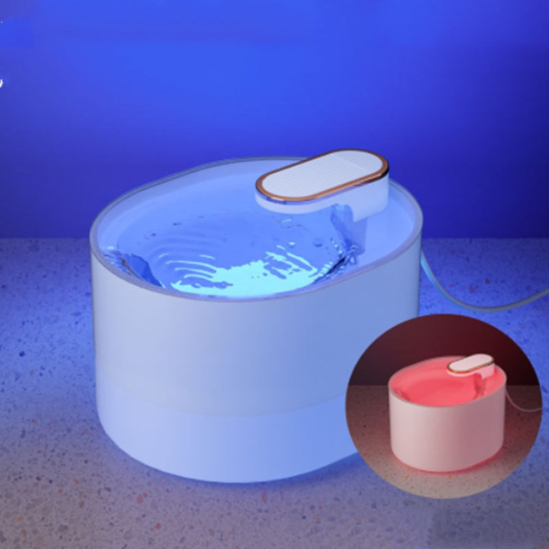 Automatic Pet Cat Water Fountain Mute Water Feeder Bowl USB Charge