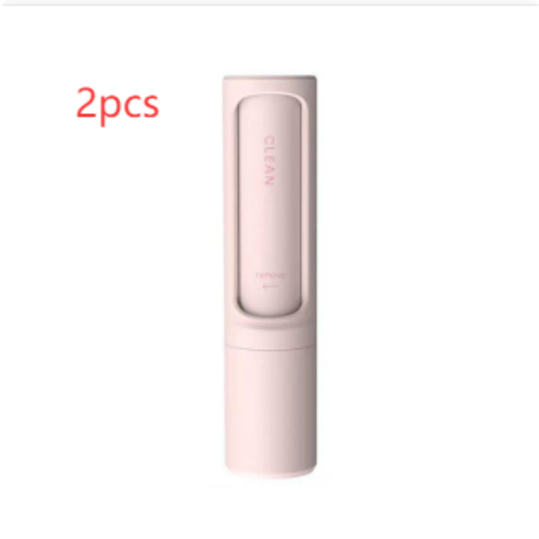2-1 Reusable Pet Hair Remover Brush Lint Roller Portable Effective Self Cleaning Tool for Cat Dog