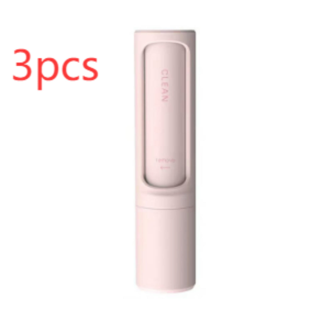 2-1 Reusable Pet Hair Remover Brush Lint Roller Portable Effective Self Cleaning Tool for Cat Dog