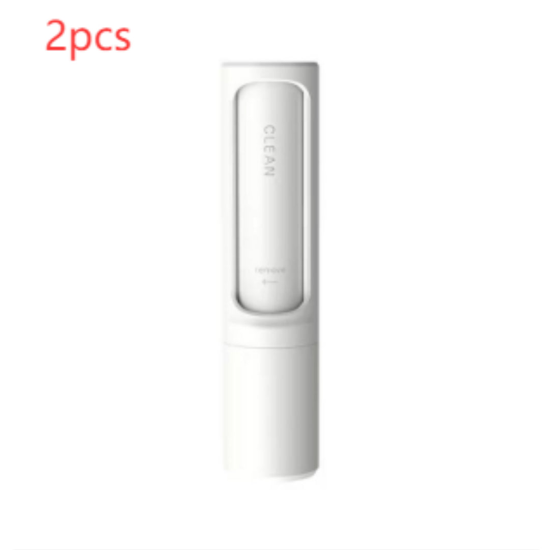 2-1 Reusable Pet Hair Remover Brush Lint Roller Portable Effective Self Cleaning Tool for Cat Dog